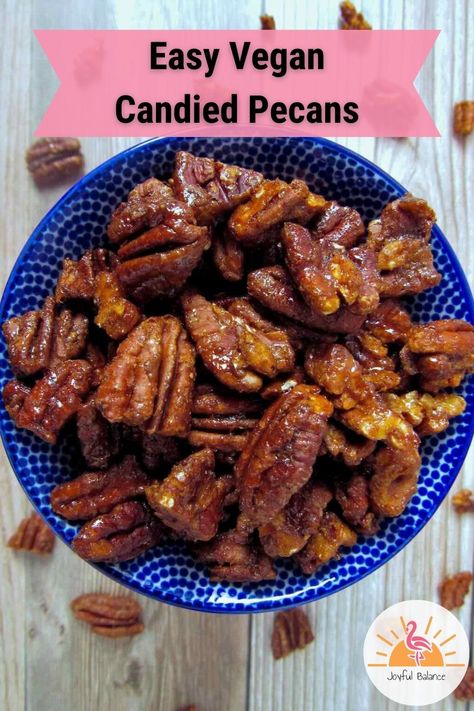 Carmelized Pecans, Nuts Recipes, Vegan Pecan, Thanksgiving Eve, Ice Cream Yogurt, Vegan Candies, Gifts In A Jar, Nut Recipes, Candied Pecans