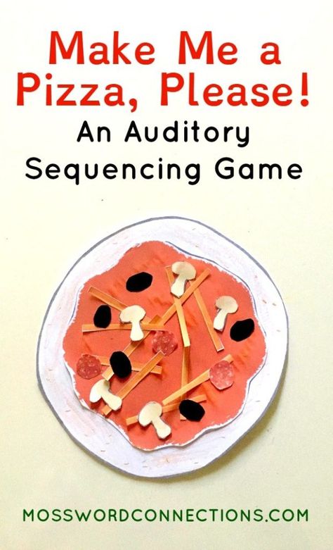 Sequence Games For Preschool, Auditory Processing Activities, Auditory Verbal Therapy, Listening Games, Auditory Processing Disorder, Listening Activities, Social Stories Preschool, Auditory Processing, Story Sequencing