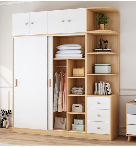 Simple Wardrobe Design, Cupboard Ideas Bedroom, Small Bedroom Wardrobe, Ideas Armario, Wooden Cupboard Design, Wardrobe Design Ideas, Bedroom Wardrobe Ideas, Sliding Door Wardrobe Designs, Bedroom Wardrobe Design