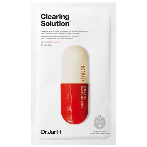 Dr. Jart+ Dermask Micro Jet Clearing Solution Dr Jart, Luminous Skin, Acne Breakout, Best Face Mask, Even Out Skin Tone, Sheet Mask, Uneven Skin, Uneven Skin Tone, Facial Masks