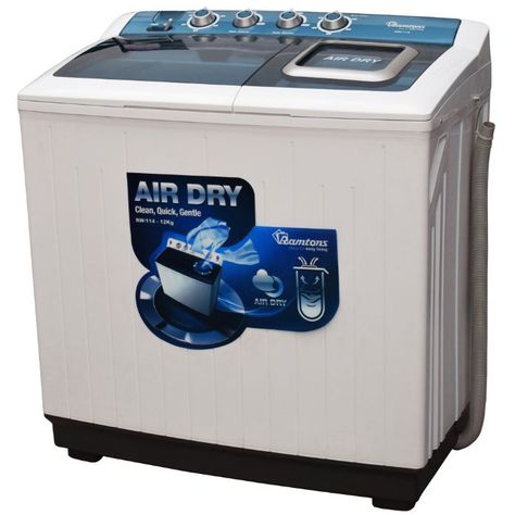 A semi automatic washing machine offers a practical and cost-effective solution for laundry needs. With features like separate washing and spinning tubs, manual control, and efficient water usage, it provides effective cleaning performance. Choose a semi automatic washing machine for a budget-friendly and convenient laundry experience. Twin Tub, Automatic Washing Machine, Top Load Washing Machine, Appliances Online, Washer Dryer Combo, Dryer Machine, Multi Tasking, Small Kitchen Appliances, Small Home