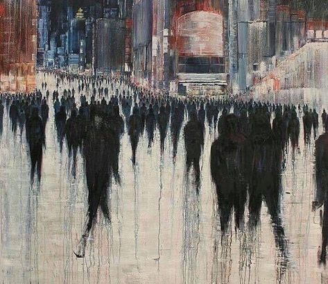 @other__perspectives: "Cities full of empty people.⠀ ⠀ By Lesley Oldaker Fine Art" Persian Calligraphy Art, Pop Art Images, Persian Art Painting, Picture Writing Prompts, Some Good Quotes, Text Pictures, Text On Photo, Photography Tutorials, Large Painting