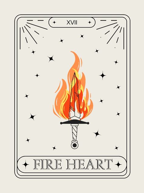 Throne of Glass Tarot Card Throne Of Glass Tarot Cards, Fire Tarot Card, Throne Of Glass Fireheart Tattoo, Fireheart Tattoo Tog, Fireheart Tattoo, Fireheart Tog, Tog Tattoo, Tog Aesthetic, Throne Of Glass Tattoo