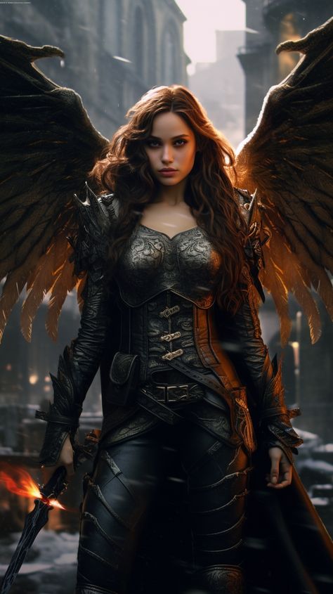 Battle angel created with AI by Amanda Church Female Angel Warrior, Fantasy Person, Fantasy Ship, Warrior Female, Female Angel, Fantasy Queen, Throwback Photos, Gothic Angel, Battle Angel