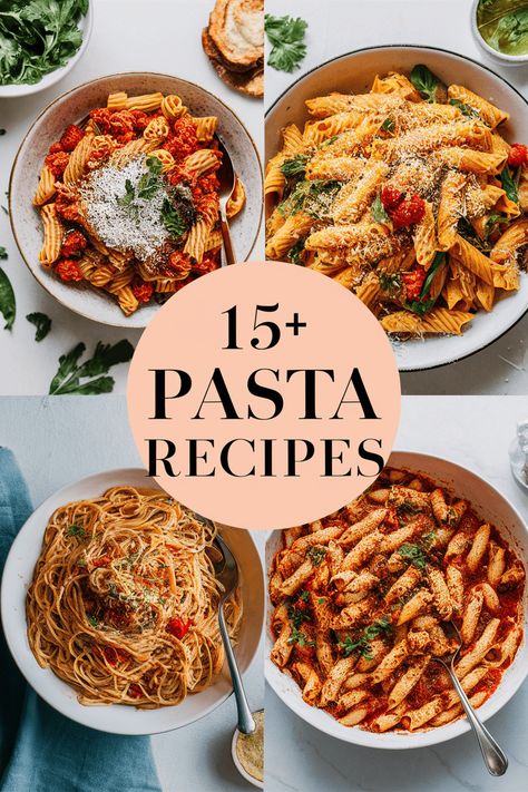 15+ Homemade Pasta Recipes That Will Make Your Dinner Extra Special

Make dinner unforgettable with these homemade pasta recipes! From rich sauces to fresh ingredients each dish is a delight. Try creamy Alfredo or zesty pesto for a fun twist. Perfect for family nights or special occasions. Bring the taste of Italy to your kitchen with love and creativity! Pasta lovers unite! https://foodeau.com/pasta-recipes Family Style Pasta Dishes, Pasta Recipes No Tomato, Easy Italian Pasta Recipes, Pasta Main Dishes, Pasta Sauces Recipes, Pasta Dishes Easy, Quick Easy Pasta Recipes, Homemade Pasta Dishes, Homemade Pasta Recipes