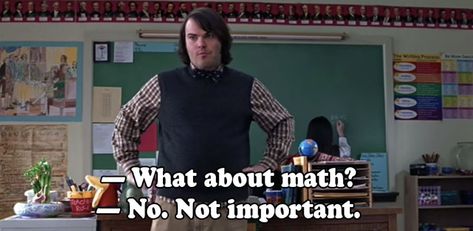 27 Totally Rad Facts About "School Of Rock" Series Quotes, School Of Rock, Important Life Lessons, Movie Lines, Film Quotes, Tv Quotes, Love Movie, Math Teacher, Jack Black