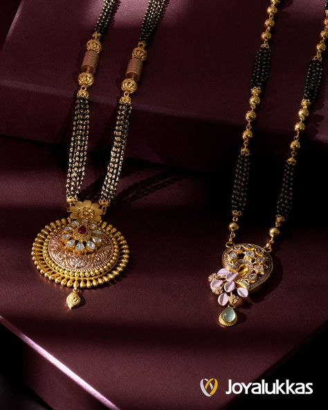 Antique Gold Mangalsutra Designs, Antique Mangalsutra Designs, Malabar Jewellery, Rani Har, Antique Mangalsutra, Blouse Hangings, Bridal Anklet, Bridal Jewelry Sets Brides, Mangalsutra Design