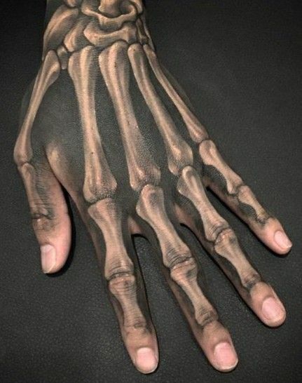 Bone Hand Tattoo, Acab Tattoo, Tattoo Skeleton, Bones Tattoo, Herren Hand Tattoos, Hand Tatto, Small Wave Tattoo, Earth Tattoo, Tattoo Finger