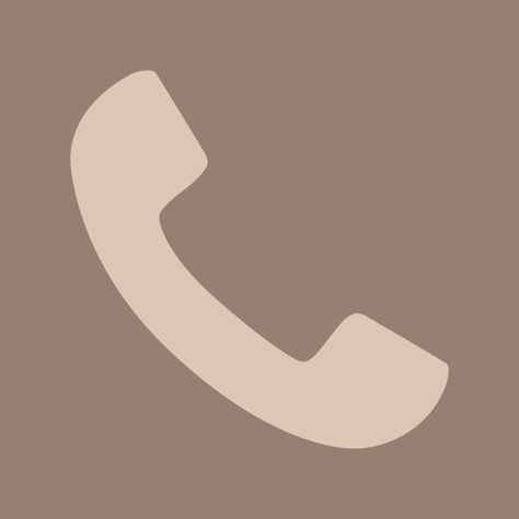 Brown Call Icon, Call App Icon Aesthetic, Logo Apps, Call Icon, Ios14 Aesthetic, Call Logo, Beige Icons, App Logos, Iphone Widgets