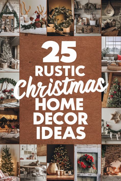 Christmas decor rustic ideas Rustic Christmas Mantels Ideas, Rustic Christmas Mantle Decor Ideas, Rustic Xmas Decorations, Country Christmas Centerpieces, Christmas Mantel Decorating Ideas Rustic, Natural Christmas Mantle, Christmas Mantels Rustic, Rustic Christmas Mantle Decor, Rustic Xmas Tree