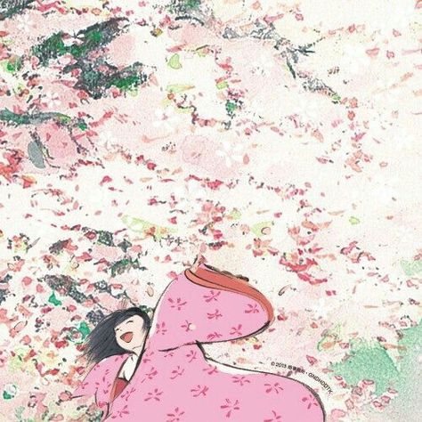 The Princess Kaguya, The Tale Of Princess Kaguya, Kaguya Hime, Princess Kaguya, Art Studio Ghibli, Joe Hisaishi, Ghibli Studio, Studio Ghibli Movies, Film Anime