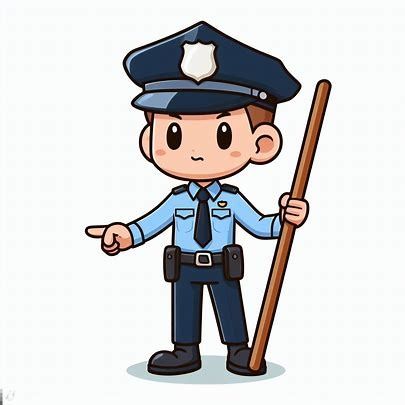 single policeman with stick cartoon clipart images - Pencipta Imej daripada Microsoft Bing Policeman Drawing, Police Man Cartoon, Policeman Cartoon, Postman Cartoon Image, Policeman Clipart, Our Helpers Cartoon Images, Police Car Clipart, Community Helpers, Policeman