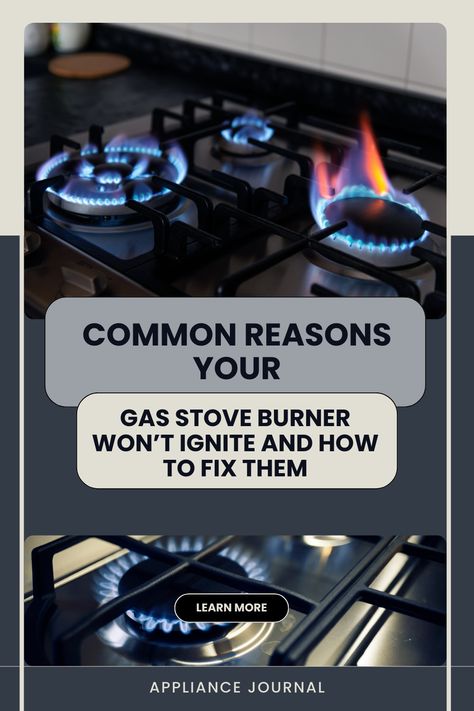 Frustrated with a gas stove burner that won't light? Discover common issues and practical solutions to get your kitchen back on track. From simple fixes to knowing when to call a pro, we've got you covered! #KitchenHacks #HomeTips #DIYFixes #GasStoveFix #HomeMaintenance #KitchenHacks #DIYHome #CookingTips #HomeImprovement #ApplianceRepair #HouseholdTips Cleaning Gas Stove Burners, Gas Stove Burner, Stove Burner Covers, Stove Top Burners, Stove Burner, Gas Stove Top, Burner Covers, Gas Hob, Gas Burners