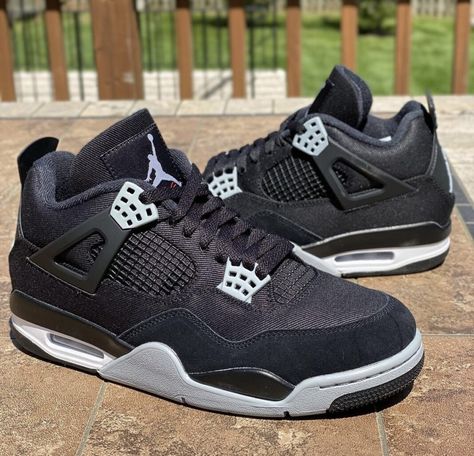 Air Jordan 4 Black Canvas DH7138-006 Release Date | SBD Jordan 4 Black Canvas, Jordan 4 Black, Nike Shoes Girls, Jordan Shoes Girls, Black Jordans, Jordan 4s, Nike Jordan Retro, Jordan Shoes Retro, All Nike Shoes