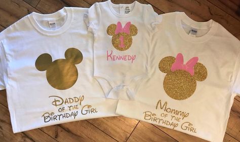 so happy that Kennedy’s outfit and our shirts for her birthday are done! I love them! ❤️ cant believe my babygirl is almost one!!!! Mini Mouse First Birthday, Safari Birthday Party Decorations, Minnie Mouse Birthday Theme, 2nd Birthday Photos, Minnie Mouse Birthday Party Decorations, Minnie Mouse First Birthday, 1st Birthday Girl Decorations, Minnie Mouse 1st Birthday, Mommy Birthday