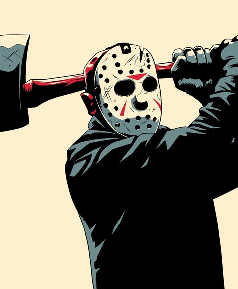 Jason Voorhees Jason Voorhees Drawing, Jason Drawing, Monster Portrait, Jason Voorhees Art, Horror Drawing, Horror Movie Icons, Horror Artwork, Portrait Series, Cricut Halloween