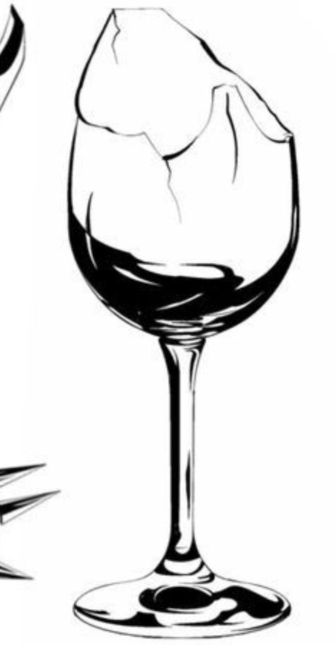 Shattered Glass Tattoo Designs, Broke Glass Drawing, Broken Wine Glass Sketch, Shattered Glass Tattoo, Wine Glass Drawing, Wine Glass Tattoo, Wine Tattoo, Real Tattoo, Shattered Glass