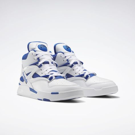 Reebok Pump Omni Zone II Shoes - White | Reebok US Blue Core, Reebok Pump, White Reebok, Black Reebok, Pumped Up Kicks, 90s Looks, Reebok Sneakers, Sneaker Brands, Personal Shopping