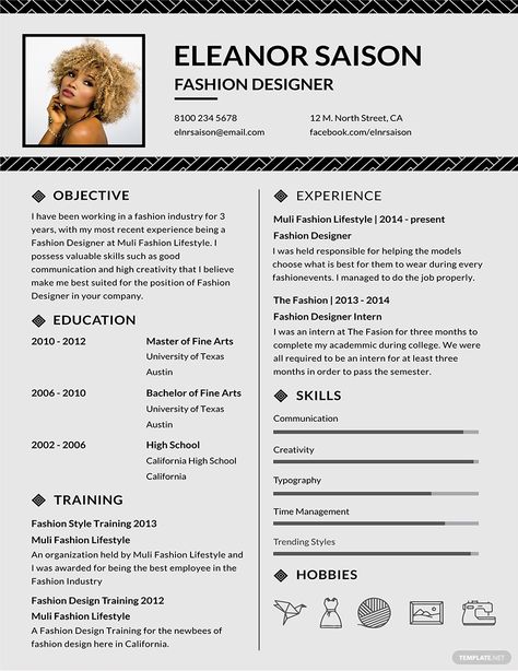 Cv Fashion Designer, Fashion Stylist Resume, Fashion Designer Resume, Assistant Fashion, Fashion Cv, Designer Resume Template, Art Resume, Fashion Resume, Fashion Design Jobs