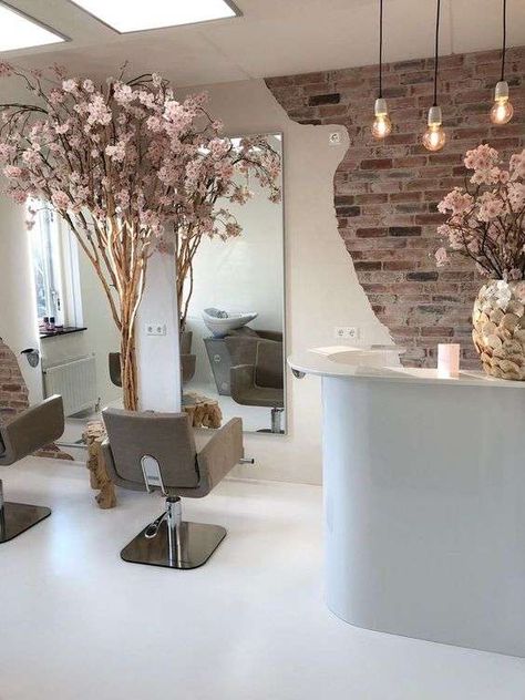 15 Low Budget Beauty Salon Interior Design Ideas 30 15 Low Budget Beauty Salon Interior Design Ideas Salon Interior Design Ideas, Beauty Salon Interior Design, Beauty Room Salon, Home Beauty Salon, Esthetician Room Decor, Spa Room Decor, Hair Salon Design, Hair Salon Interior, Salon Suites Decor