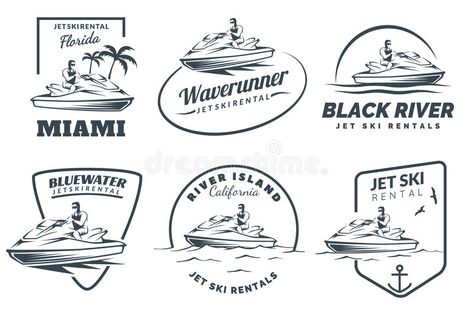 Miami Logo, Background Water, Ski Rental, Man Illustration, Jetski, Drawing Images, Yacht Club, Jet Ski, Facebook Sign Up