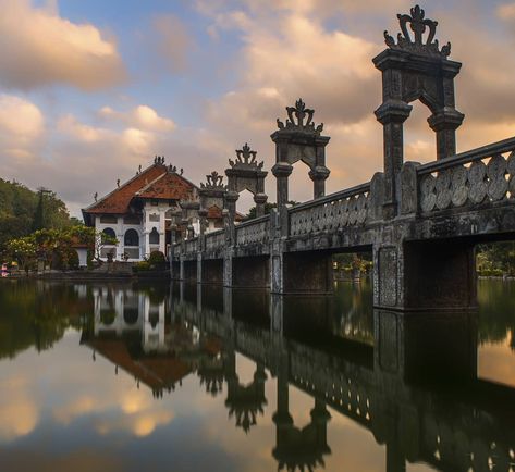 Taman Ujung ‘water palace’, with its complete and official designation of Taman Sukasada Ujung, is located in the village of Seraya in… Taman Ujung, The Village, Palace, Louvre, House Styles, Building, Water, Travel, Instagram