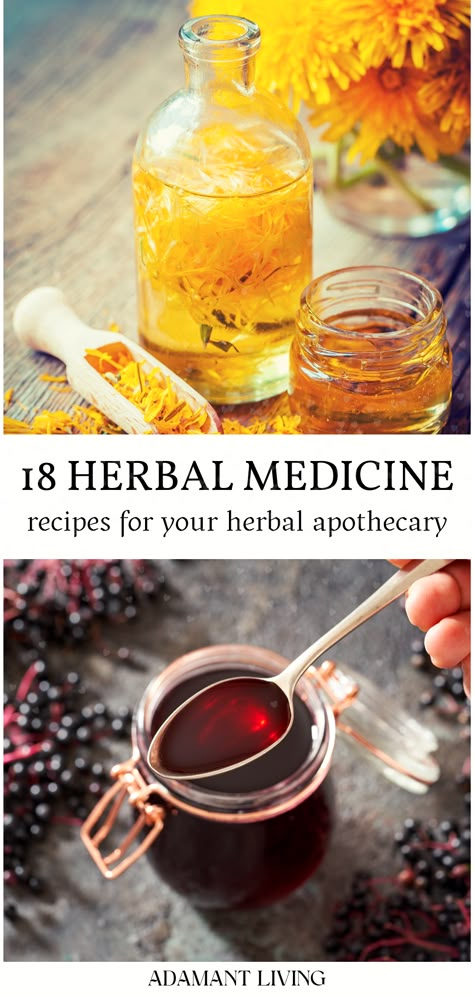 Dive into the world of natural remedies with homemade herbal salves, elderberry tincture, and more. These herbal medicine recipes for your herbal apothecary will empower you to take your health into your own hands with nature’s finest ingredients. With remedies like plantain salve and homemade witch hazel extract, your wellness toolkit will be stocked. Medicinal Herbs Recipes, Plantain Salve, Elderberry Tincture, Medicinal Herbs Remedies, Medicine Recipes, Tinctures Recipes, Chesty Cough, Herbal Medicine Recipes, Herbal Remedies Recipes