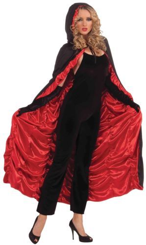 Vampire Gown, Red Hooded Cape, Black Cloak, Cape Costume, Hoodie Costume, Fancy Dress Outfits, Vampire Costume, Black Cape, Hooded Cape