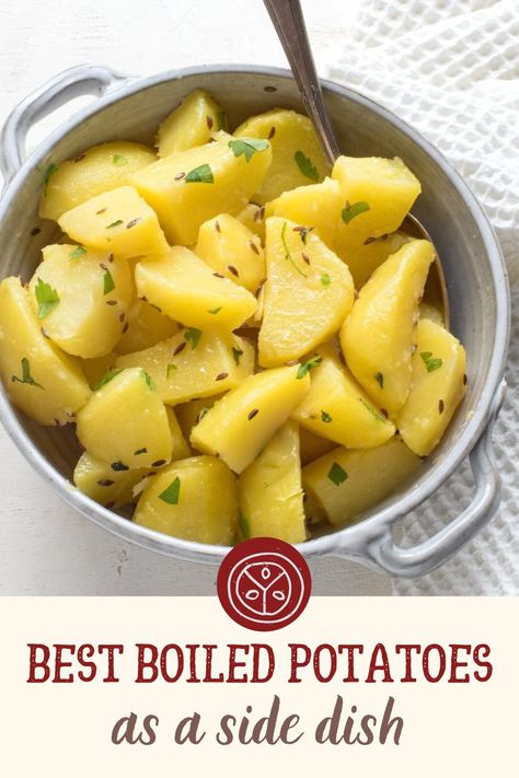 Boiled Potatoes Recipe, Russet Potato Recipes, Cook Potatoes, Czech Food, Recipes Written, Potato Dinner, Austrian Recipes, Potato Recipes Side Dishes, Czech Recipes