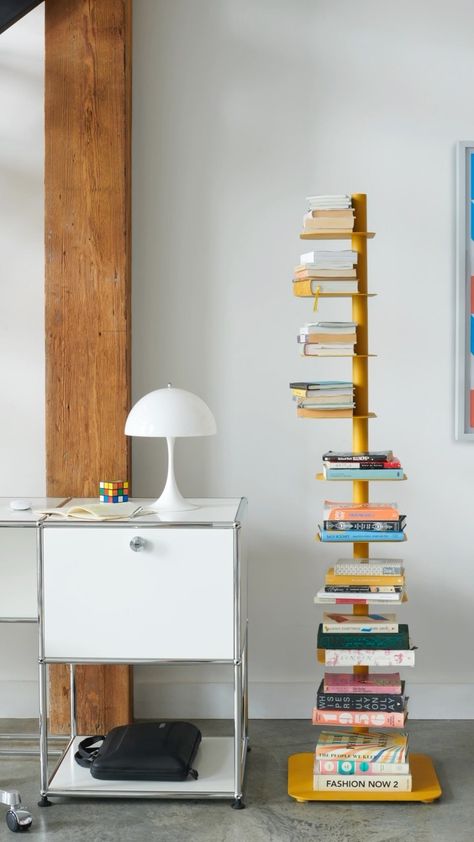 ***CLOSED*** PSA: This giveaway is one for the books! The bestselling Story Bookcase offers novel storage for everything from books to… | Instagram Small Space Book Storage, Story Bookcase, Oregon House, Multipurpose Table, Modern Bookshelf, Organized Living, Design Objects, Modern Home Office, Design District