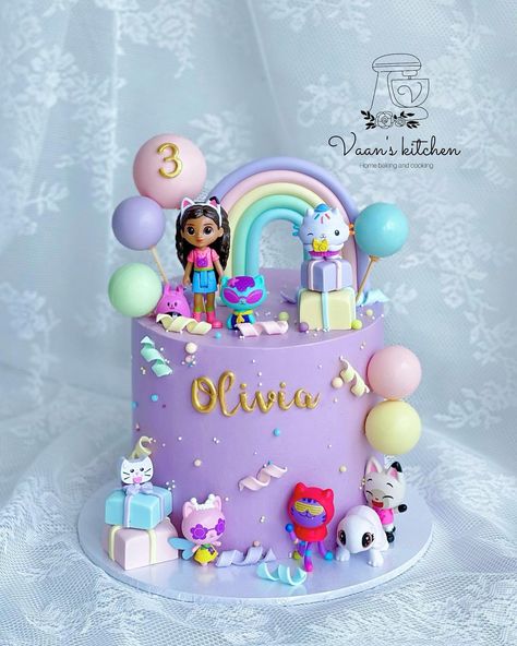 Gabby Theme Cake ❤️❤️❤️ #birthdqaycakes #cupcakes #buttercreamcakes #fondantcakes #customcakes #handmadetopper #cakedecor #cakedesign #sydneycake #sydneycakes #vaanskitchen #spongecake #gabbycake #vaankitchen #gabbythemecake #gabbycakes Gaby’s Dollhouse Birthday Cake, Gabbie's Dollhouse Birthday Cake, Gabby The Dollhouse Cake, Gabby Gabby Cake, Gabby’s Dollhouse Birthday Cake Diy, Gabi Dollhouse Birthday Cake, Gabby Cats Cake, Gabbie Dollhouse Cake, Creature Cases Cake