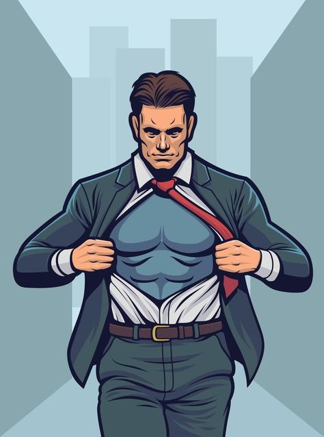 Superhero changing suit Superman Boy, Superhero Man, Comic Shirt, Battle Robots, Retro Suits, Robot Cartoon, Superhero Cartoon, Superhero Fashion, Knight Costume