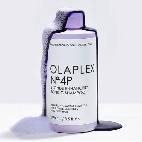 Olaplex No. 4P Blonde Enhancer Toning Shampoo Olaplex Blonde, Olaplex Products, Toning Shampoo, Purple Shampoo, Color Shampoo, Sulfate Free Shampoo, Hair Maintenance, Hair Repair, Wet Hair