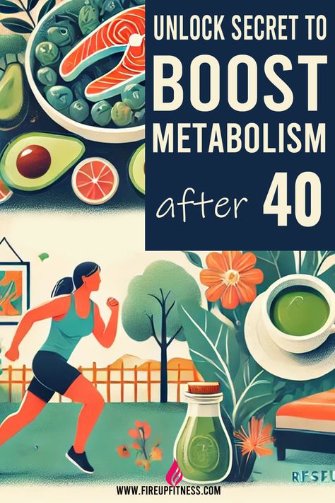 🔥 Unlock the Secret to Boost Metabolism After 40! How To Restart Your Metabolism, Slow Metabolism Tips, Reset Your Metabolism, Metabolic Boosting Foods, Boost Metabolism After 40, Super Foods To Boost Metabolism, How To Increase Metabolism For Women, How To Get A Faster Metabolism, How To Boost Your Metabolism