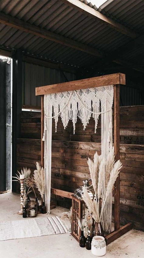 Boho Wedding Altar, Weddings Decorations Elegant Romantic, Macrame Wedding Arch, Macrame Wedding Decor, Boho Wedding Arch, Macrame Arch, Boho Backdrop, Macrame Wedding Backdrop, Macrame Backdrop