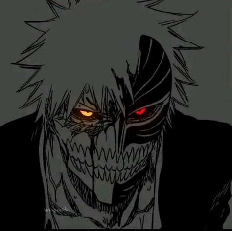 Manga Glowing Eyes Icon, Glow Eyes Anime, Anime Glow Up, Bleach Pfp Ichigo, Bleach Profile Picture, Ichigo Eyes, Bleach Ichigo Manga, Anime Glowing Eyes, Ichigo Manga Icon