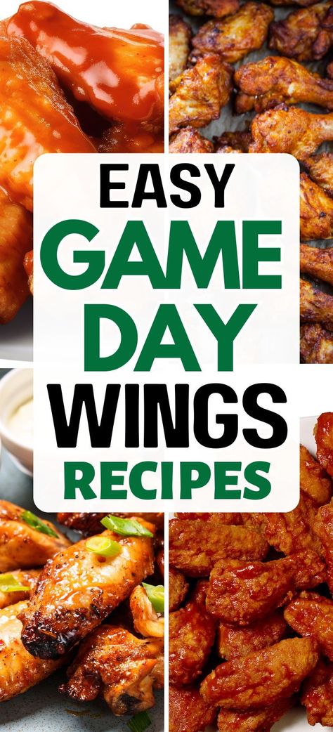 Best Chicken Wing Recipes you'll ever make! These crispy wings are must for Game Day. Every flavor you can think of from Buffalo, to Honey BBQ, Chili Lime, Honey Sriracha, Garlic Parmesan and more. Perfect for the SuperBowl! Party Wing Recipes, Party Wings Recipe, Hot Chicken Wings Recipe, Chicken Wings Recipes, Bbq Chili, Best Chicken Wings, Honey Bbq Wings, Hot Chicken Wings, Best Chicken Wing Recipe