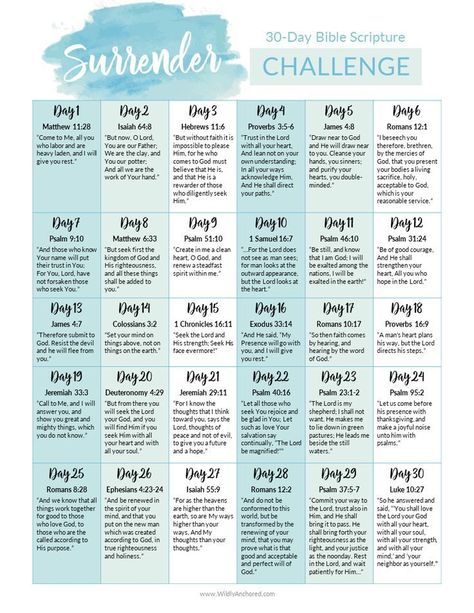 11 Ways to Surrender to God + 30-Day Surrender Challenge FREE Printable 30 Day Bible Challenge For Women, Scripture Challenge, Bible Plans, God Strength, Isaiah 29, Scripture Writing Plans, Scripture Writing, Surrender To God, Writing Plan