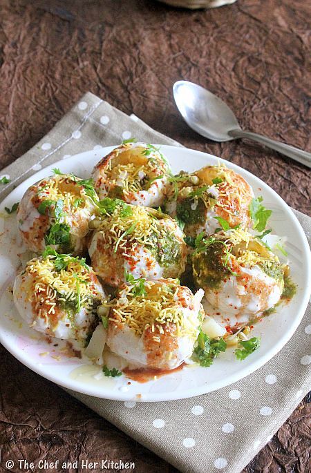 THE CHEF and HER KITCHEN: DAHI PURI | CHAAT RECIPES Dahi Puri, Chats Recipe, Kerala Travel, Puri Recipes, Photography Indian, Pani Puri, Chaat Recipe, Recipes Indian, Desi Food