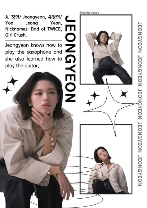 IB: diannnnnnna (Pinterest). Do not repost! #canva #canvaposter #kpopposter #kpop #jeongyeon #jeongyeonedit Lomo Card, Pop Posters, Kpop Posters, Cute Poster, Room Posters, Printable Stickers, Girl Crush, One In A Million, Photo Collage