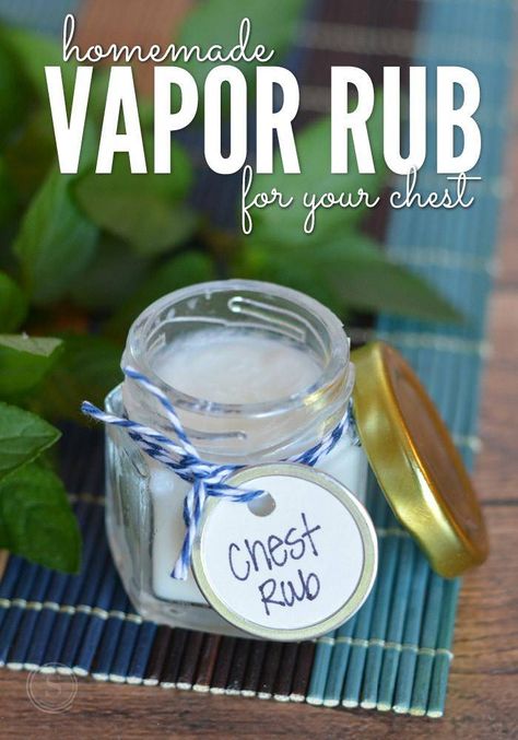 Made with three simple ingredients, this homemade vapor rub for your chest is amazing. Diy Vapor Rub, Vic Vaporub, Homemade Vapor Rub, Vicks Vapor Rub, Vicks Vapor, Chest Rub, Essential Oils For Colds, Are Essential Oils Safe, Vapor Rub