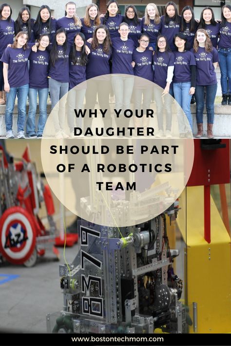 It’s no surprise that girls thrive when they’re part of a robotics team. Learn more about the FIRST Robotics program for girls and how The Parity Bits from Lexington High School in MA came to be. #robotics #engineering #stem #steam #girls #robotics team #theparitybits #FIRSTrobotics Ftc Robotics, Frc Robotics, Vex Robotics Design, First Robotics Competition, Robotics Design, First Robotics, Lego Robotics, Vex Robotics, First Lego League