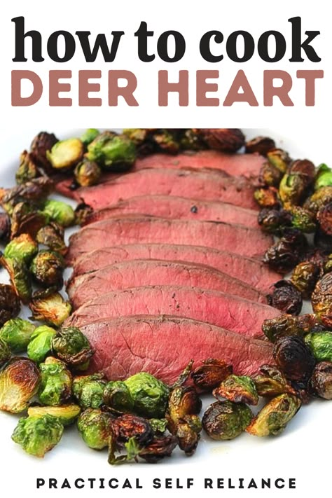 Here's how to cook deer heart. Deer hearts are one of the most underappreciated cuts of venison around. While many hunters leave them in the woods for the crows and coyotes, the savvy ones know how to cook them right. Properly prepared, deer heart tastes like the most tender beef tenderloin you’ve ever sunk your teeth into, without any hint of gaminess. Pickled Venison Heart Recipes, How To Cook Deer Heart, Venison Heart Recipes How To Cook, Deer Camp Recipes, Deer Heart Recipes How To Cook, Venison Heart Recipes, Deer Heart Recipes, Deer Heart Recipe, Easy Venison Recipes