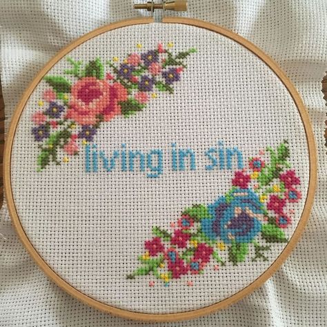 117 Times Cross Stitches Were So Badass, They Were Perfect For 21st Century Knitting Quotes, Cross Stitch Quotes, Funny Cross Stitch Patterns, Nature Cross Stitch, Pola Kristik, Cross Stitch Funny, Cross Stitches, A Cross, Hand Embroidery Patterns