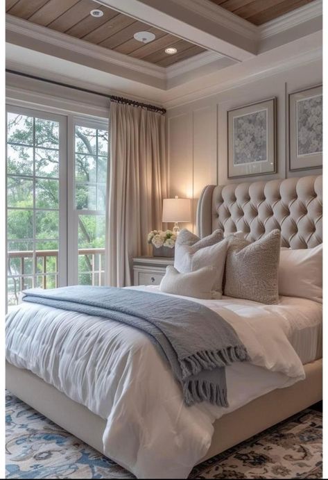 Luxury Bedroom Furniture, Classy Bedroom, Casa Country, Bedroom Decor Inspiration, Bedroom Decor Cozy, Inspire Me Home Decor, Bedrooms Decor, Dream House Rooms, Comfortable Bedroom