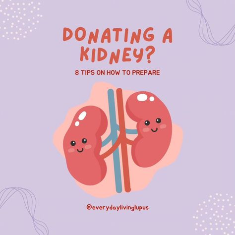 Today is #worldkidneyday Many of us live with multiple chronic illnesses that affect our kidneys. Being a kidney donor plays a vital role in improving the health and well-being of individuals with kidney failure and addressing the challenges of organ shortage in transplantation. Being a kidney donor is not an easy task and we thank each one of you who are! Here are 8 tips to help guide you on this decision : 💜 Educate Yourself: Learn about kidney donation, the risks involved, and the p... Living Kidney Donor, Kidney Donation, Kidney Donor, Educate Yourself, Chronic Illness, The Fosters, Benefits, Health, Quick Saves