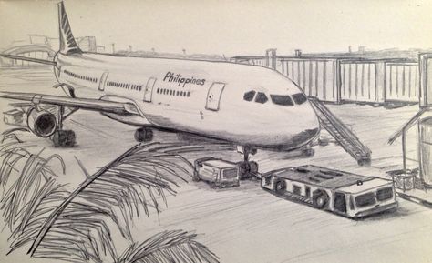 Manila Airport Plane sketch  Drawing Airport Drawing, Airplane Taking Off, Airplane Sketch, Plane Drawing, Airplane Painting, Airplane Coloring Pages, Airplane Drawing, Stippling Art, Interior Architecture Drawing