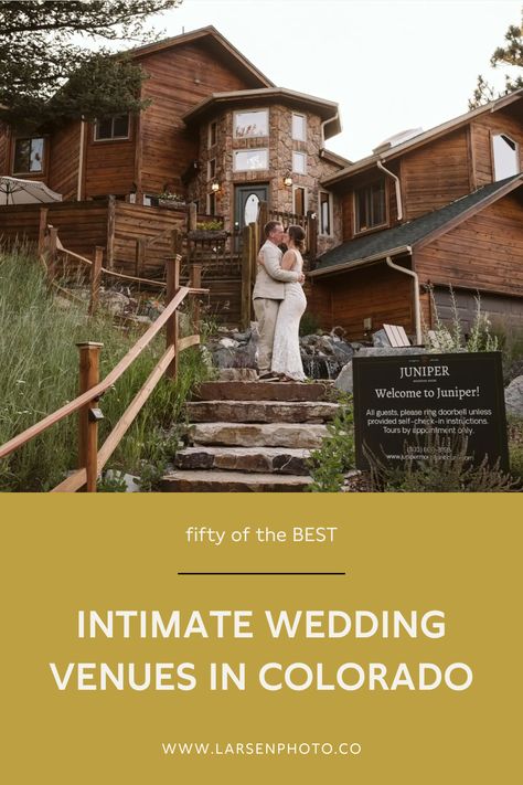 Small Wedding Colorado, Micro Wedding Colorado, Wyoming Wedding Venues, Colorado Micro Wedding, Small Mountain Wedding, Quaint Wedding Venues, Estes Park Wedding Venues, Wedding Venues In Colorado, Cheap Wedding Reception