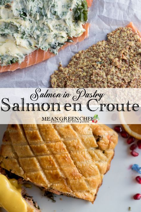 Salmon In Pastry, Blackened Fish Recipes, Salmon En Croute Recipe, Alaskan Recipes, Tuna Carpaccio, Easy Salmon Dinner, Ceviche Recipes, Salmon En Croute, Fish Sandwich Recipes