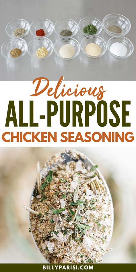 Diy Chicken Seasoning, Seasoning For Baked Chicken, Homemade Chicken Seasoning, Rotisserie Chicken Spices Recipes, Chicken Spices Recipes, Simple Chicken Seasoning, The Best Chicken Seasoning, Seasonings For Chicken, Best Seasoning For Baked Chicken